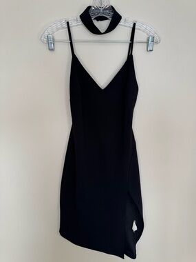 Tobi Black Drop It Bodycon Choker Dress